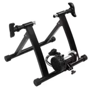Black Foldable Bike Trainer Indoor Riding Portable Exercise Bicycle Stand