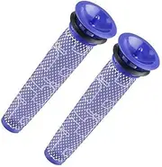 [Cooyeah] 2 Pack Washable Pre Motor Filter For Dyson DC58 DC59 V6 V7 V8 Vacuum Cleaners, 2 Filters Replacements Part, Blue