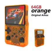 Orange R36S Retro Handheld Video Game Console Linux System 3.5 Inch IPS Screen