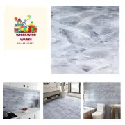 16-Pack 24x12 Peel and Stick Tile Flooring Teal Blue Marble Laminate Sheet Wa...