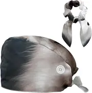 [YTYVAGT] Scrub Caps Women,Scrub Hats Suitable for Women,Cute Samoyed Dog