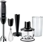 Braun 5 Piece Hand Blender, Sauce Mixer, Plastic Beaker Grinder Free Shipping