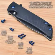 Kershaw Skyline 1760 1760BW Knife 7pc Custom Anodized Titanium Screw Set - BLUE