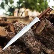 Handmade Gladius Roman Warrior Short Battle Sword-Stainless Steel Double Edged