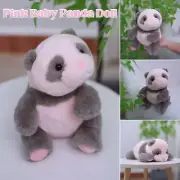 Plush Panda Cub Stuffed Animal Baby Panda Doll Pink Tender Panda Kids Gift