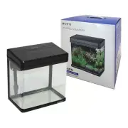 Boyu MS-220 All In One Curved Plastic Aquarium Fish Tank Filter/LED Light 8L BLK