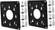 Holibanna 2pcs PC Hanger Bracket Monitor Screen Mount Backup Camera Mount Computer Screen Wall Mount Rear Camera Mount Computer Screen Arms Kit Black Cold Rolled Steel
