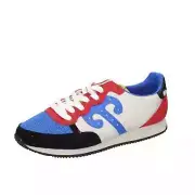 Men's Shoes WUSHU RUYI 44 Eu Sneakers Blue Suede Red Fabric EY113-44