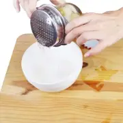 Sleek Stainless Steel Food Tuna Strainer Sieve Can Colander Press Lid Oil Draine