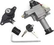 Ignition Key Switches for Suzuki AN125 an 125 125CC HJ125T-7 8 Motorcycle Fuel Tank Cap Lock Ignition Switch Lock Set Seat Lock Set with Keys Ignition Barrel Key Switch