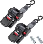 Robust Nylon 2" x 6' Ratchet Straps for Trailer - Ideal for Boats & Jet Skis
