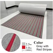 Red Stripes Teak Boat Decking Sheet EVA Foam Marine Flooring Yacht Mat 90x240cm