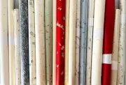 18+ Large Handmade Paper Pieces with Floral Inclusions & Bits of Paper