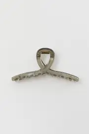 Grey Twirl Claw Clip
