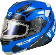GMAX MD-04S Sector Snow ElecShield Helmet, Blue/Black, XS