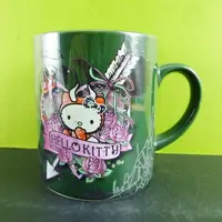 在飛比找樂天市場購物網優惠-【震撼精品百貨】Hello Kitty 凱蒂貓 馬克杯-綠惡