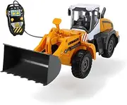 DICKIE TOYS Remote Control Construction Front Loader Toy Vehicle, Yellow