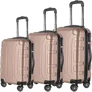 [MANUWORK] Suitcase 3pcs Luggage Sets Wear-Resistance 20/24/28inch Lightweight Suitcase Spinner Wheels Carry-on Luggage