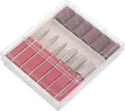 Baluue 6pcs Grinding Head Set Nail Bit Grit Band Chef Drills