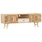 Solid Mango Wood TV Cabinet HiFi Plasma Stand Entertainment Centre vidaXL