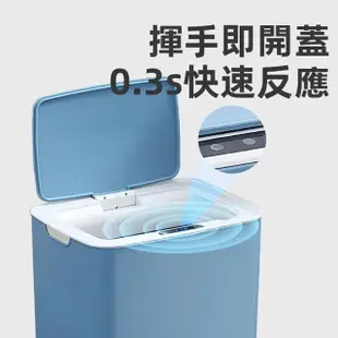 【KCS 嚴選】USB充電 智能感應 自動開蓋垃圾桶(14L)