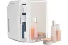 Advwin Portable Fridge Mini Refrigerator w/ LED Mirror Cold/Hot Use 12L