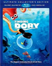 Disney Pixar Ellen DeGeneres Finding Dory 3D Blu-ray DVD and Digital Copy Code