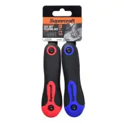 2pcs Supercraft Portable Allen/Hex Key Home Folding Tool Set Metric/Imperial