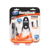 Zenith 10 / 30kg Black SureHook Small And Medium Storage Hook Kit - 3 Pack