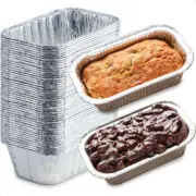 55 Pack 1LB Mini Foil Loaf Pans – Disposable Aluminum Pans for Bread & Cakes