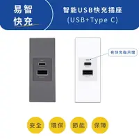 在飛比找樂天市場購物網優惠-國際牌搭配易智快充USB TyPEC 插座 快速充電 高雄永