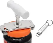 Kichwit Jar Opener for Weak Hands, Jar Bottle Opener for Seniors with Arthritis, Bottle Opener Keychain Included