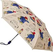 Signare Paddington Bear Automatic Folding Umbrella, Tapestry Print Design, Beige and Blue (Paddington Bear, UM-AUTO-PADD), Paddington Bear, Standard