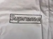 NWT Kaws Supreme Chalk Box Logo T Shirt L Large