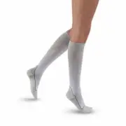 Compression Socks JOBST Sport Knee High X-Large White / Gray Closed Toe #7528903