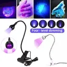 LED UV Light Mini Desktop Nail Curing Lamp Manicure USB Portable With Gooseneck