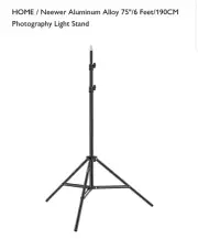 Neewer75" 6 Feet 190 Cm Black Photography Light Stand NEW
