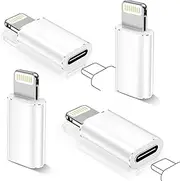 3 Pack USB C to Lightning Adapter,Support OTG,Fast Charging&Data Transfer for iPhone 14 13 12 Pro Max/iPad Air/Airpods,Nintendo Switch,iOS,iPhone 14 Accessories