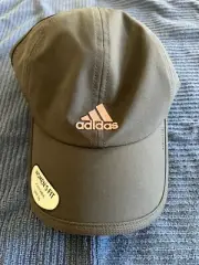 Adidas Women's Superlite II Hat Cap Black Reflective UPF 50 Adjustable GREY SIX