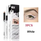 5PCS White Eyeliner Matte Long Lasting Eye Liner Pen Eye Makeup Shadow Eyeliner