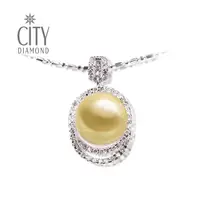 在飛比找PChome24h購物優惠-City Diamond『沖繩之月』珍珠項鍊(金)_AP11