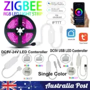 RGB LED Light String Controller For Tuya ZigBee DC 5-24V Lamp Strip Dimmer