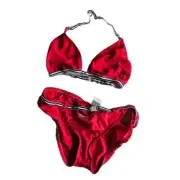 Vintage Paul Frank Womens Bikini, Julius the Monkey, Red, Bathing Suit, Large