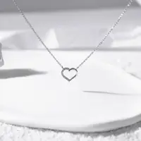 在飛比找momo購物網優惠-【MiiK】韓系鎖骨項鍊 ｜愛心造型項鍊《永遠摯愛》(鋯石/