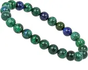 [ELEDORO] Real Gemstone Beads Chakra Bracelet PowerBead Stretch Bead Bracelet 8 mm