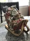 1995 Fitz and Floyd Santa Sleigh cookie jar rare