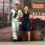 W.Britain 13031 Shore Leave - U.S.N. Sailor with Date, 1942-45 - (Britains)
