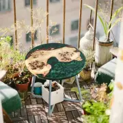 Green Solid Epoxy Resin Coffee Table Top For Outdoor & Modern Furniture