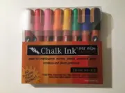 Chalk Ink Wet Wipe Markers - Classic Set of 8 6mm Chisel Tip