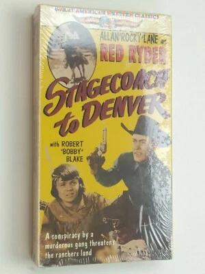 Stagecoach to Denver "Allan Rocky" Lane as Red Ryder Brand New VHS Tape